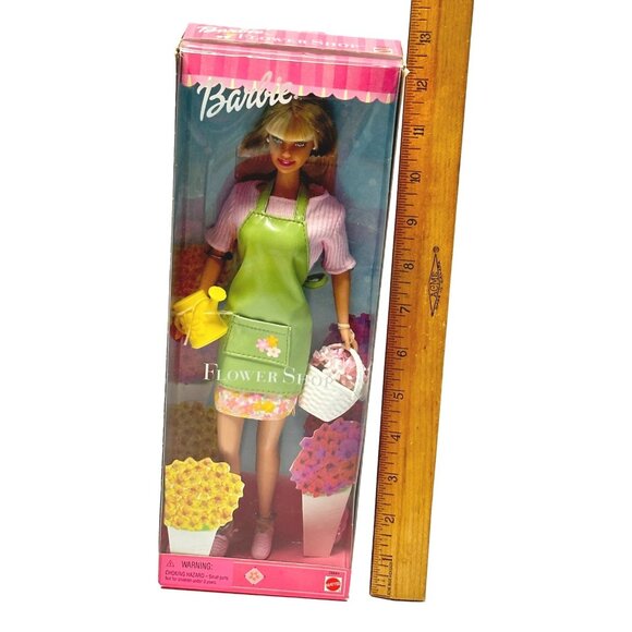 Flower Shop Barbie Fashion Doll 11 in New Box Green Floral Mattel 1999 Vintage - Picture 7 of 7
